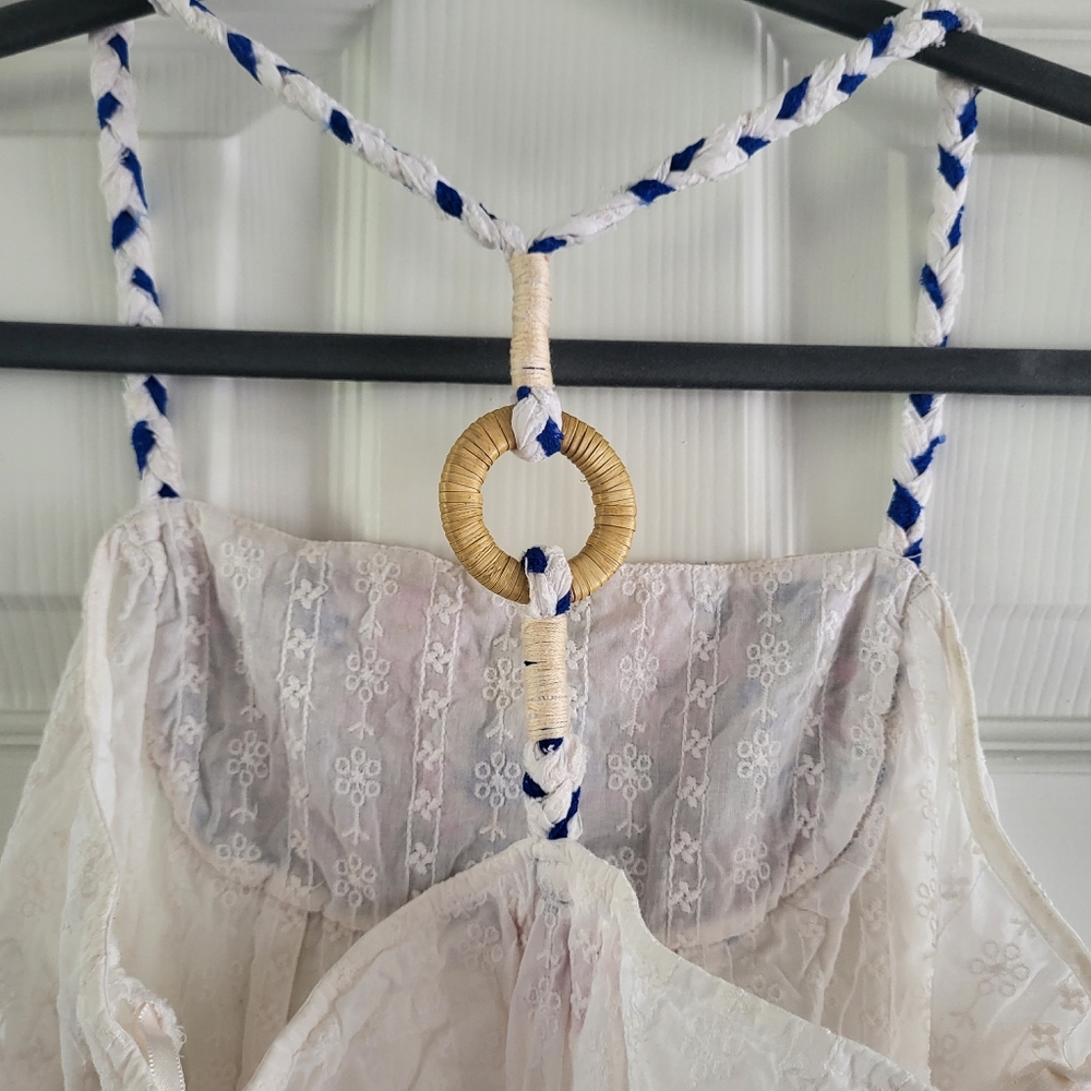 Free People Embroidered Floral Halter Blouse - Picture 5 of 7